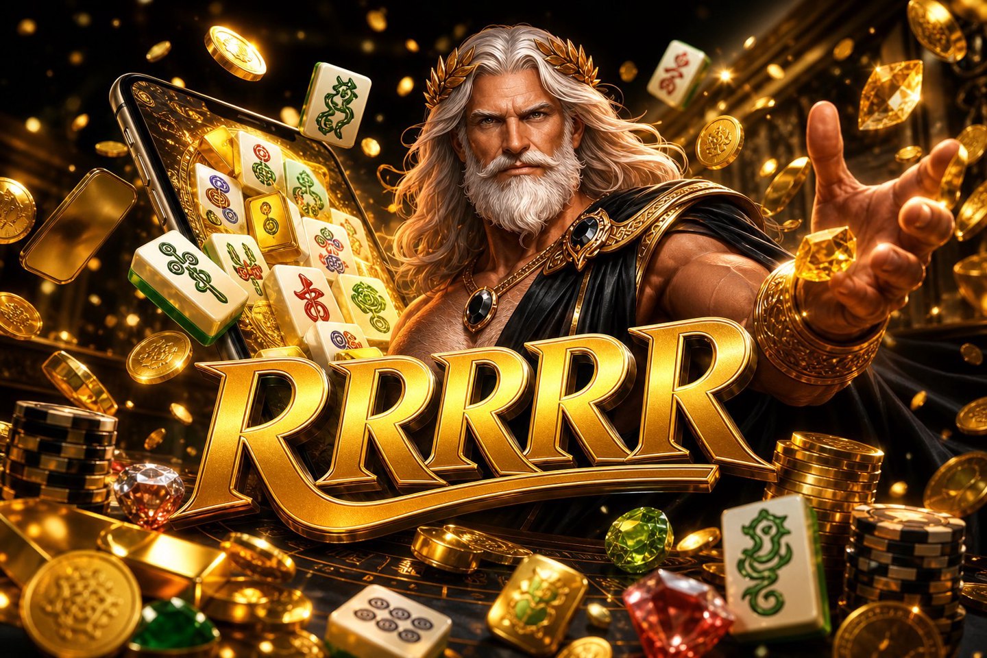 Ilustrasi dua mesin slot Gates of Olympus dan Fortune Rabbit dengan nuansa meja kontrol dan ritme putaran
