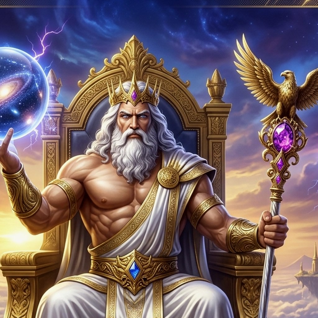Ilustrasi kelinci emas Fortune Rabbit di RRRRR dengan latar gulungan slot cerah